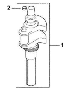 Part Location Diagram of KH-24-014-345-S MTD Crankshaft